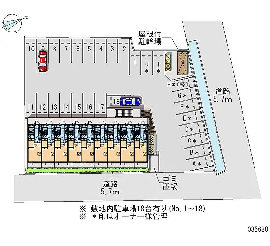 ★手数料０円★知立市桜木町　月極駐車場（LP）